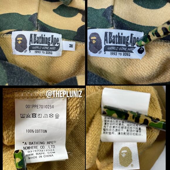 BAPE 1st Camo Pullover Hoodie Size M - Picture 6 of 7